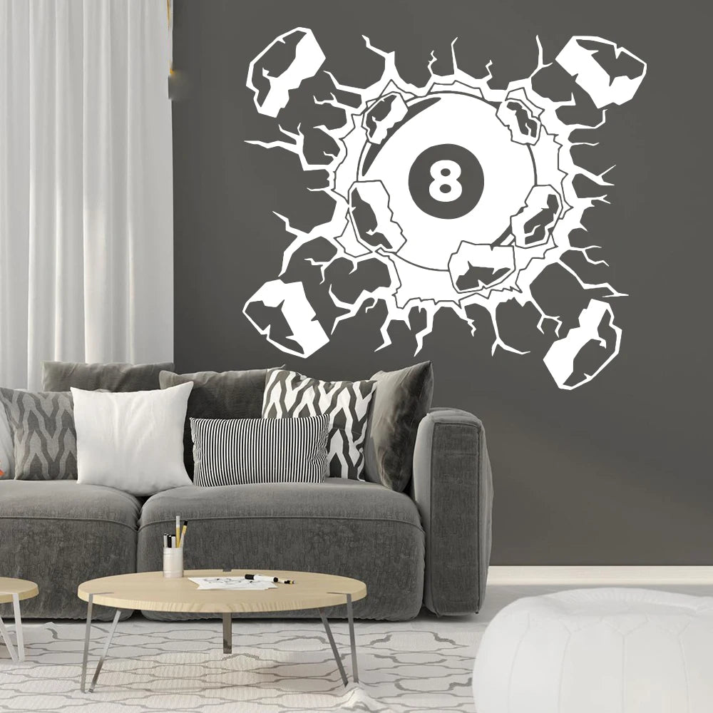 Grand Autocollant Mural 8Ball